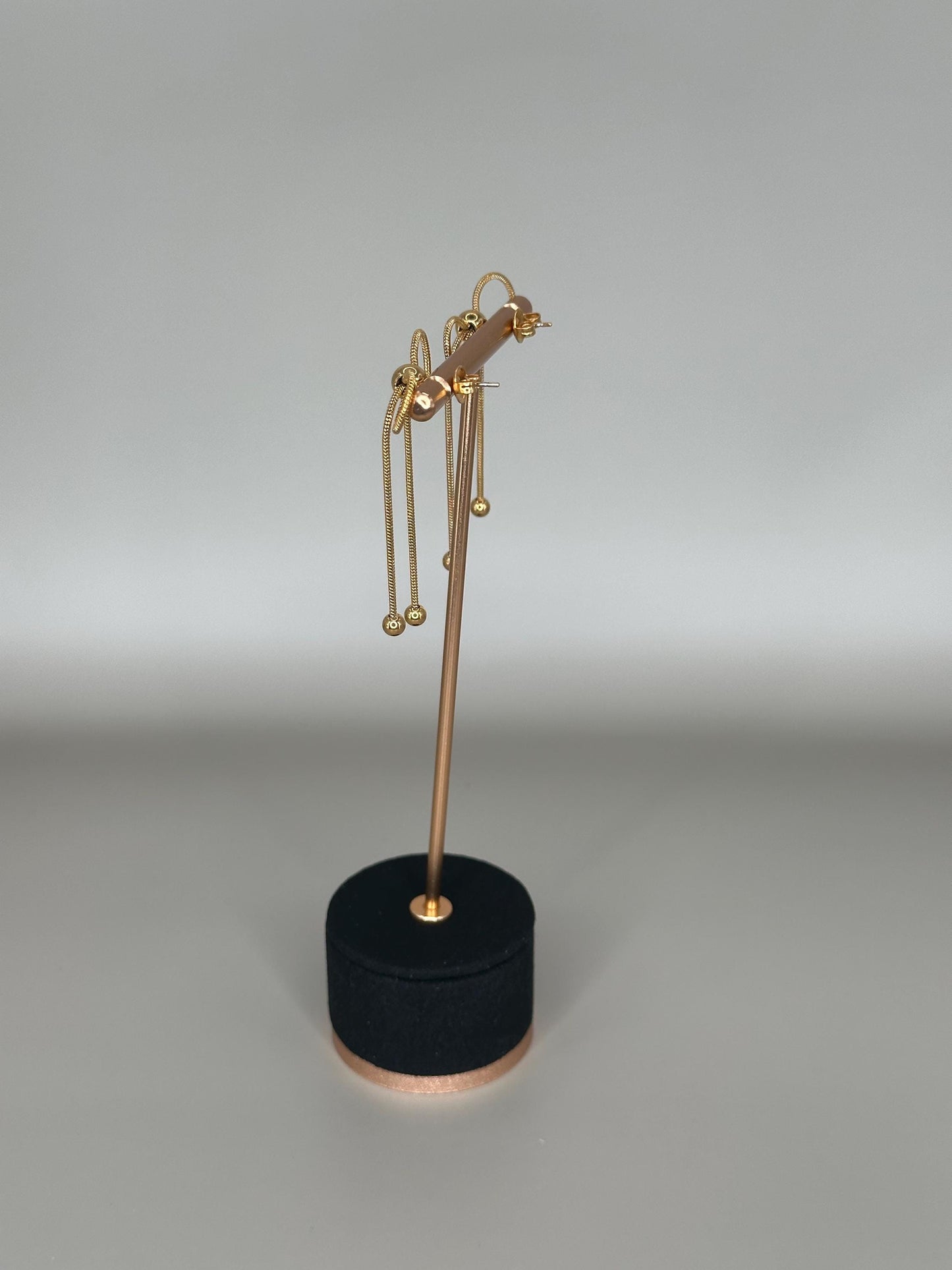 Gold Bow Knot Earrings: Dainty Rope Studs, Waterproof