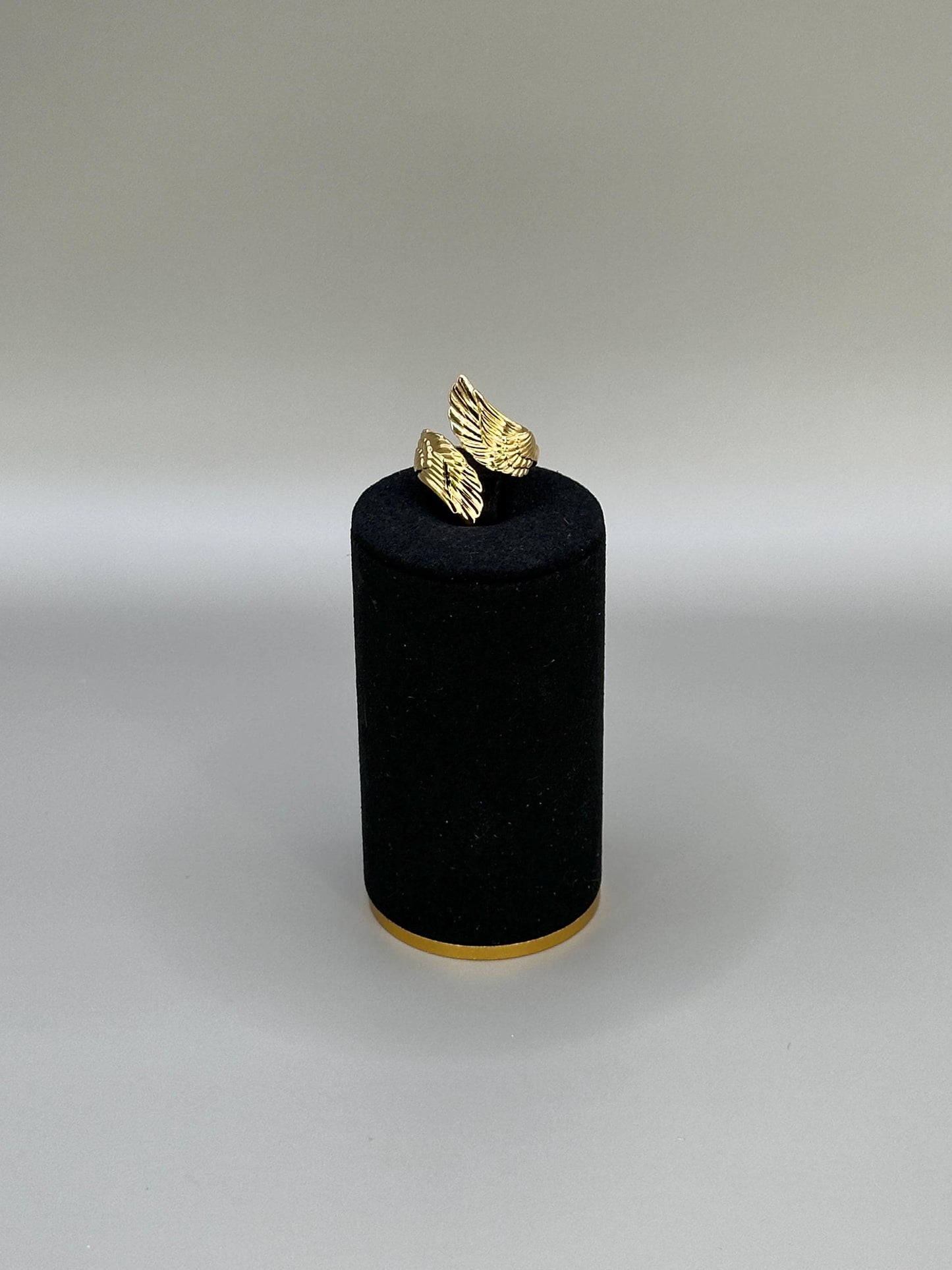 Gold Plated waterproof Ring Angel Wings – Minimalist Adjustable Wrap Ring |