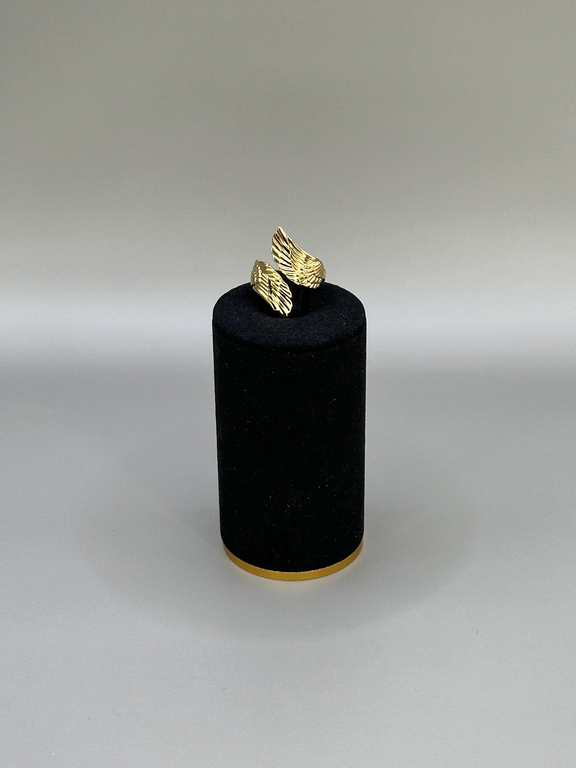 Gold Plated waterproof Ring Angel Wings – Minimalist Adjustable Wrap Ring |