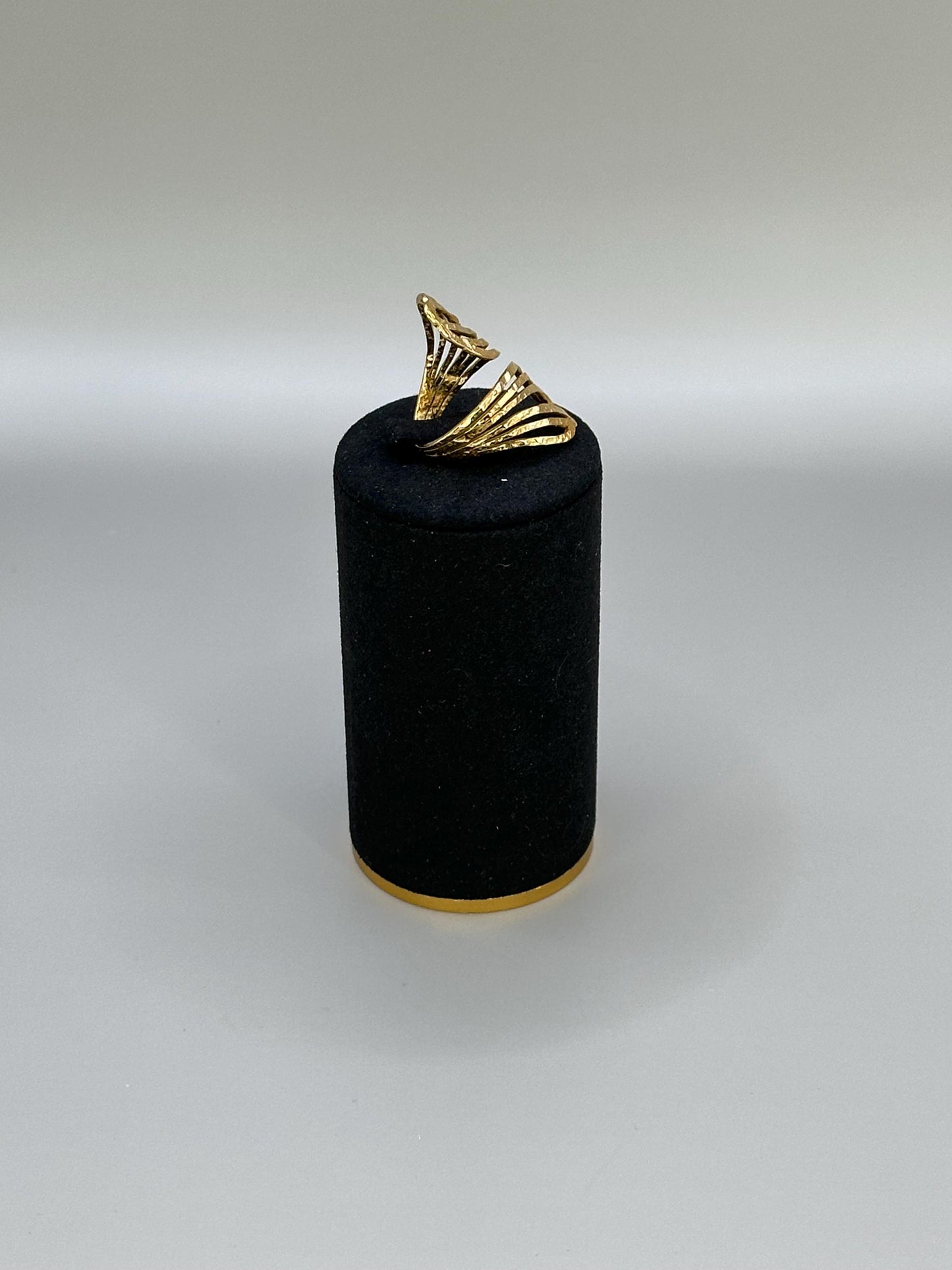 Gold Wave Ring: Waterproof Minimalist Boho Jewelry