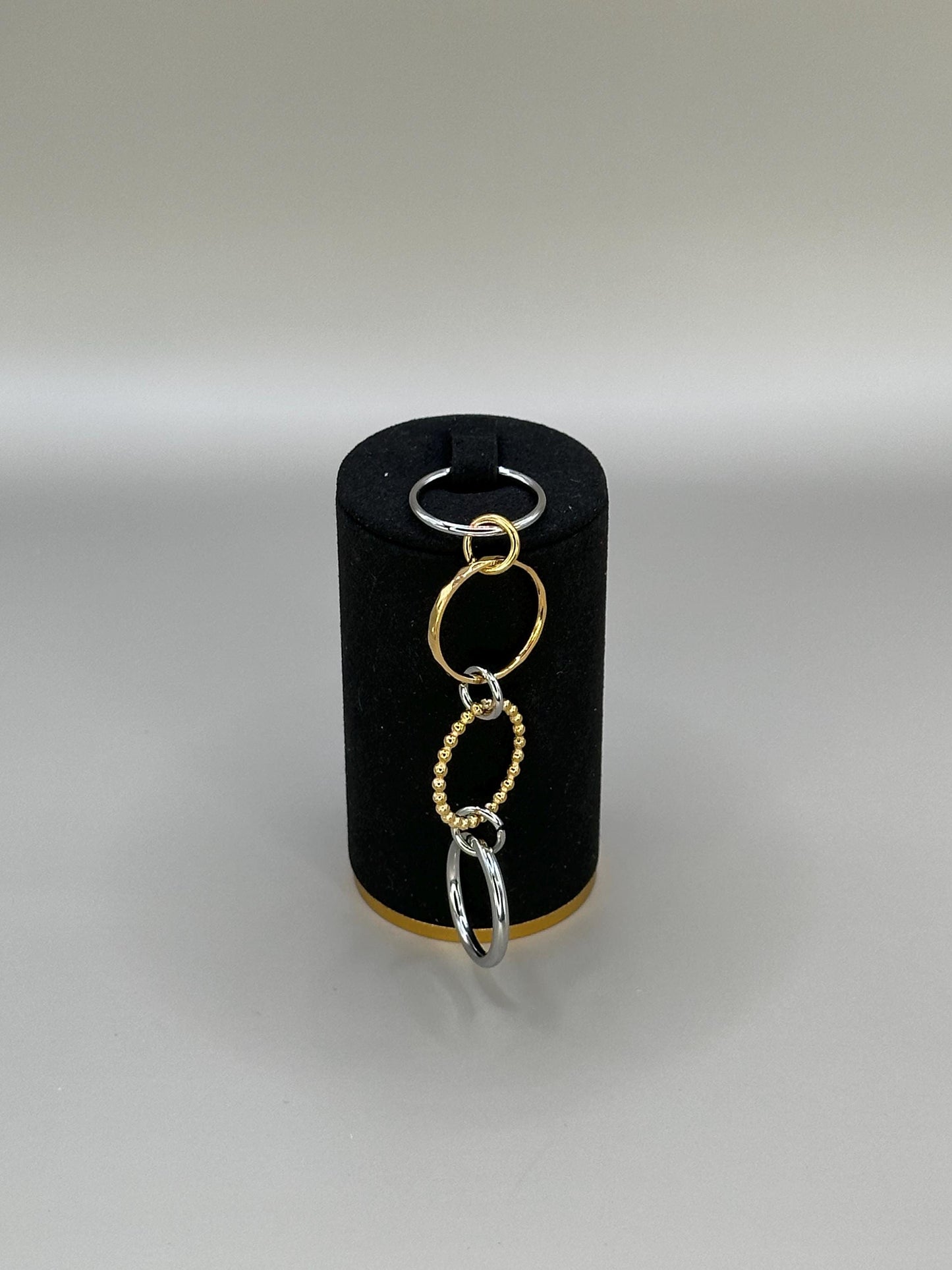 Gold & Silver Plated Waterproof Stackable Rings Set – Hypoallergenic Mixed Metal Minimalist Jewelry