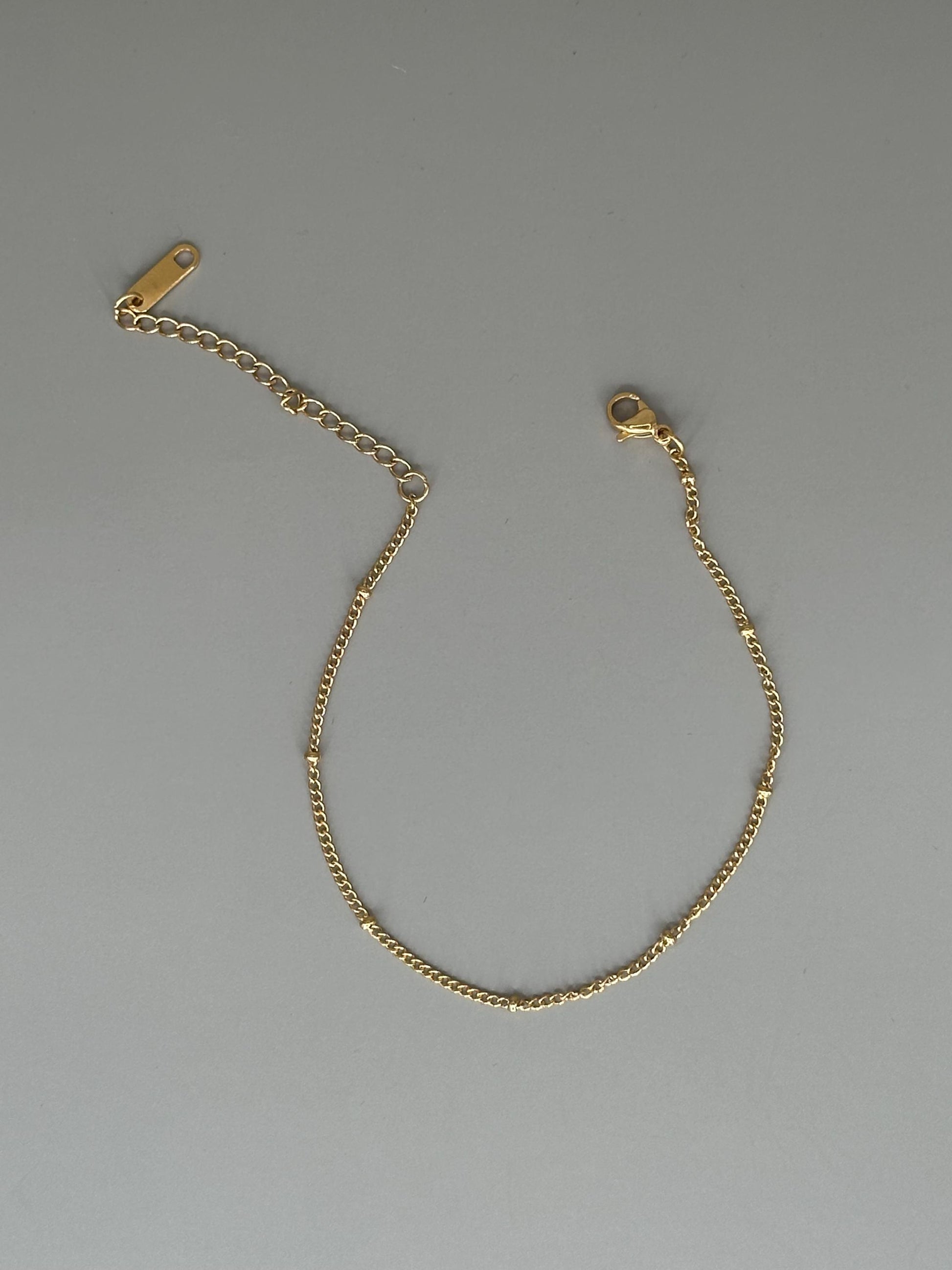 Gold Plated Waterproof Satellite Bracelet – Hypoallergenic Minimalist Jewelry