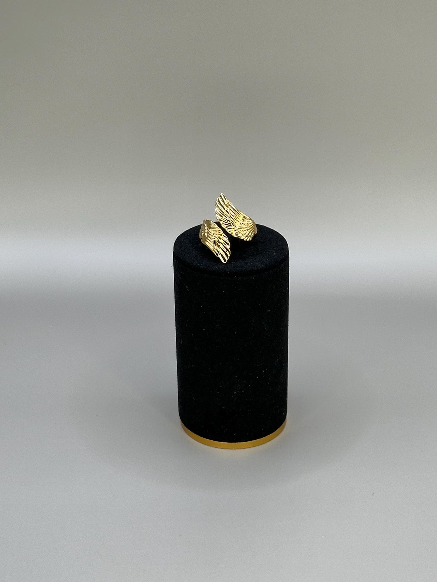 Gold Plated waterproof Ring Angel Wings – Minimalist Adjustable Wrap Ring |