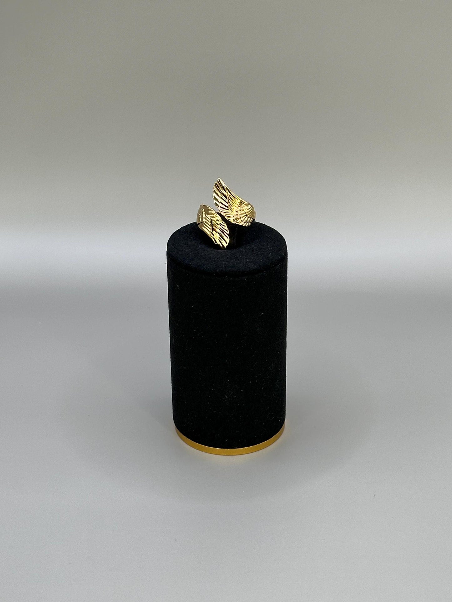 Gold Plated waterproof Ring Angel Wings – Minimalist Adjustable Wrap Ring |