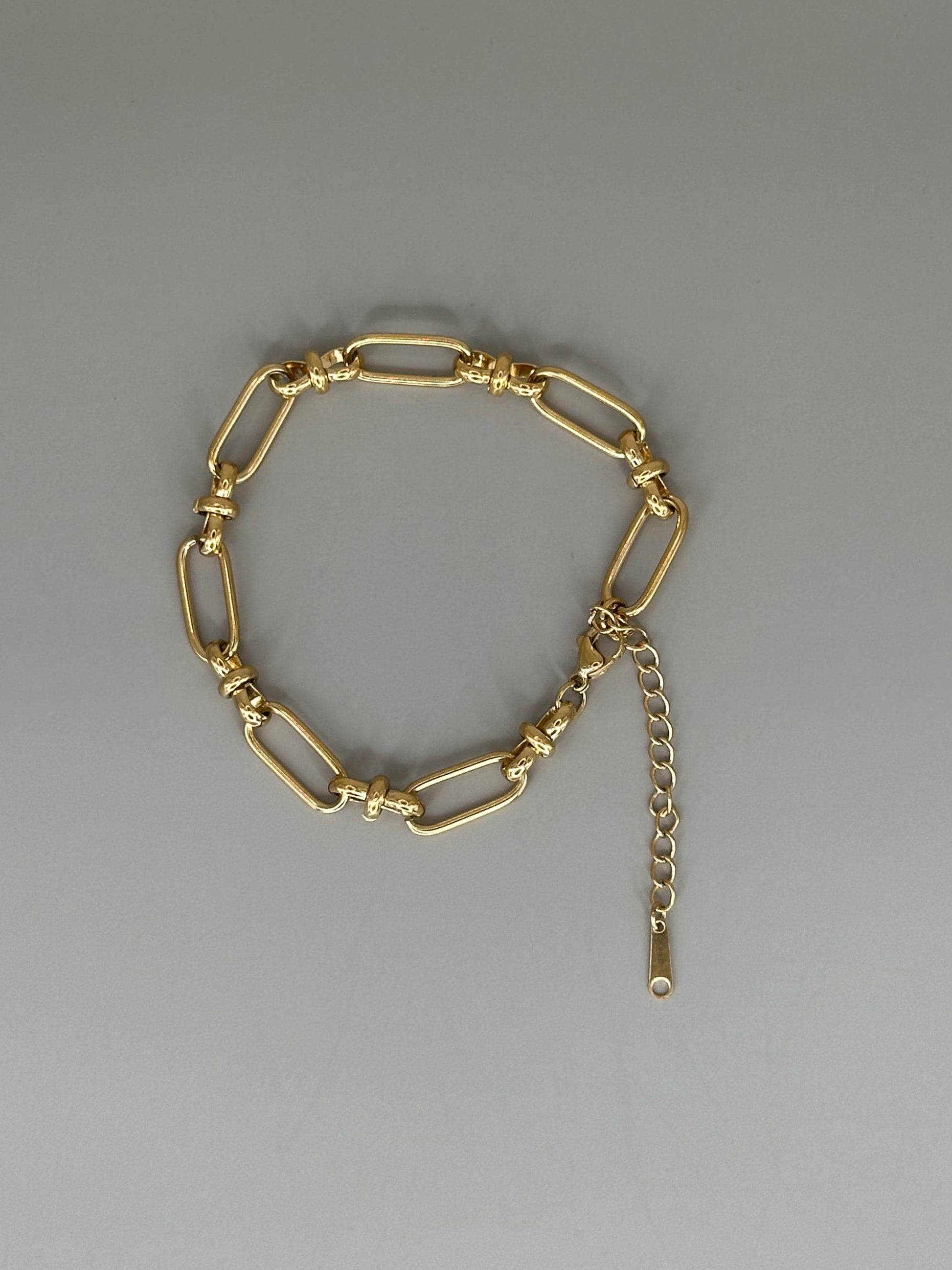 Gold Plated Waterproof Link Chain Bracelet – Hypoallergenic Minimalist Jewelry